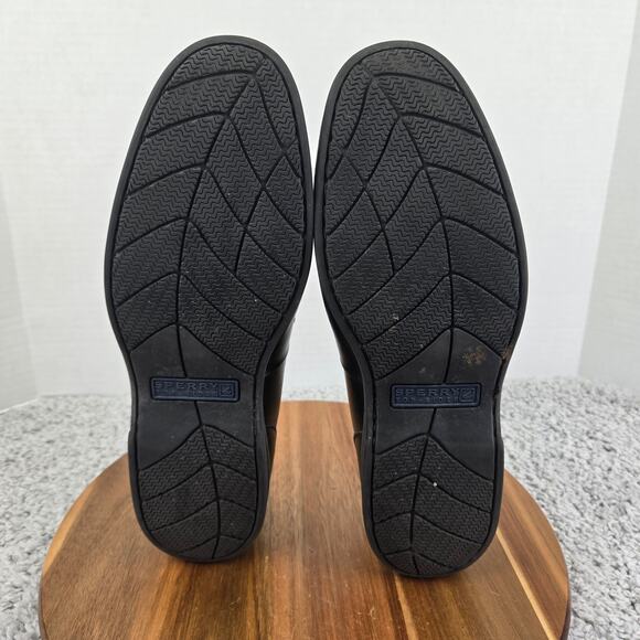 Sperry Top Sider Black Leather Tassel Casual Daily Driving Moc Loafer Mens 11 M - Picture 9 of 13